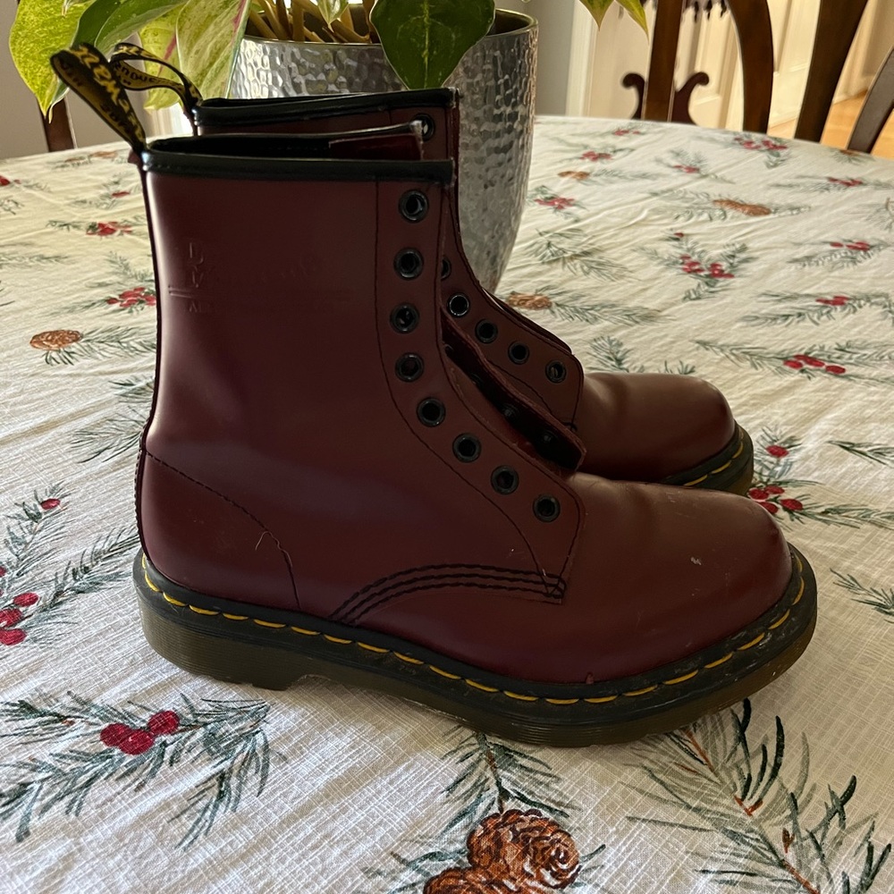 Doc Martens Size 6 Deep Red Boots
